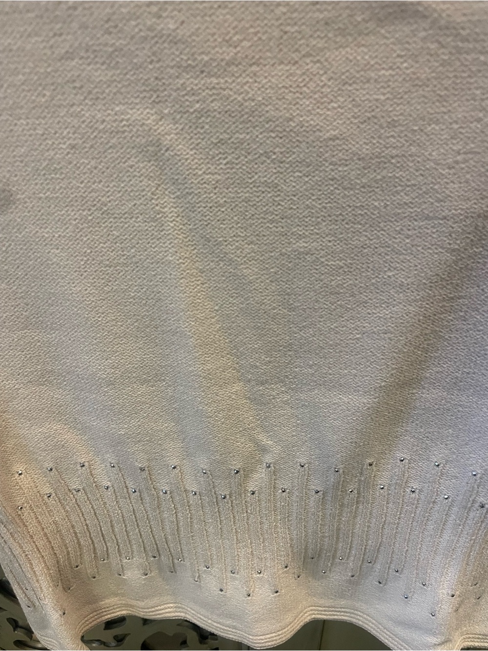 St. John Collection Sleeveless Knit Shell in Crème - Picture 5 of 6